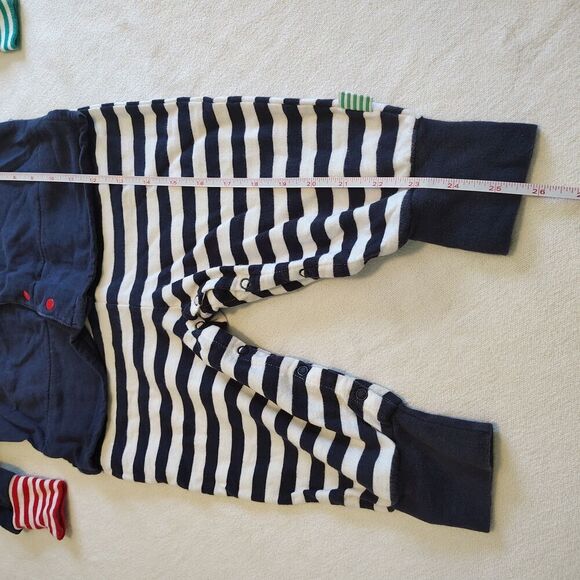 Vintage Gymboree Rainbow Tag Boys Nautical One Piece XS Striped Primary - Picture 6 of 7